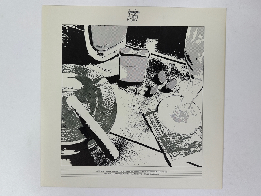 Led Zeppelin - In Through The Out Door, Bar Scene Featuring An Overturned Chair, Swan Song Records, SS 16002, 1979 Vinyl Record [Photo 5]
