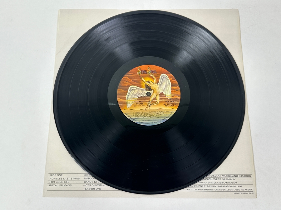 Led Zeppelin - Presence, Swan Song, SS 8416, 1976 Vinyl Record [Photo 5]