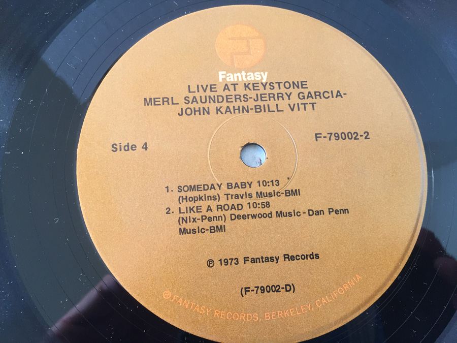 Merl Saunders, Jerry Garcia, John Kahn, Bill Vitt ‎– Live At Keystone - Fantasy ‎- F-79002 [Photo 13]
