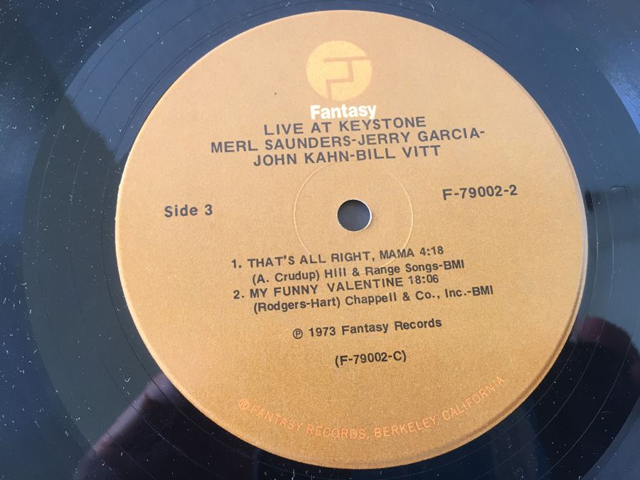 Merl Saunders, Jerry Garcia, John Kahn, Bill Vitt ‎– Live At Keystone - Fantasy ‎- F-79002 [Photo 11]