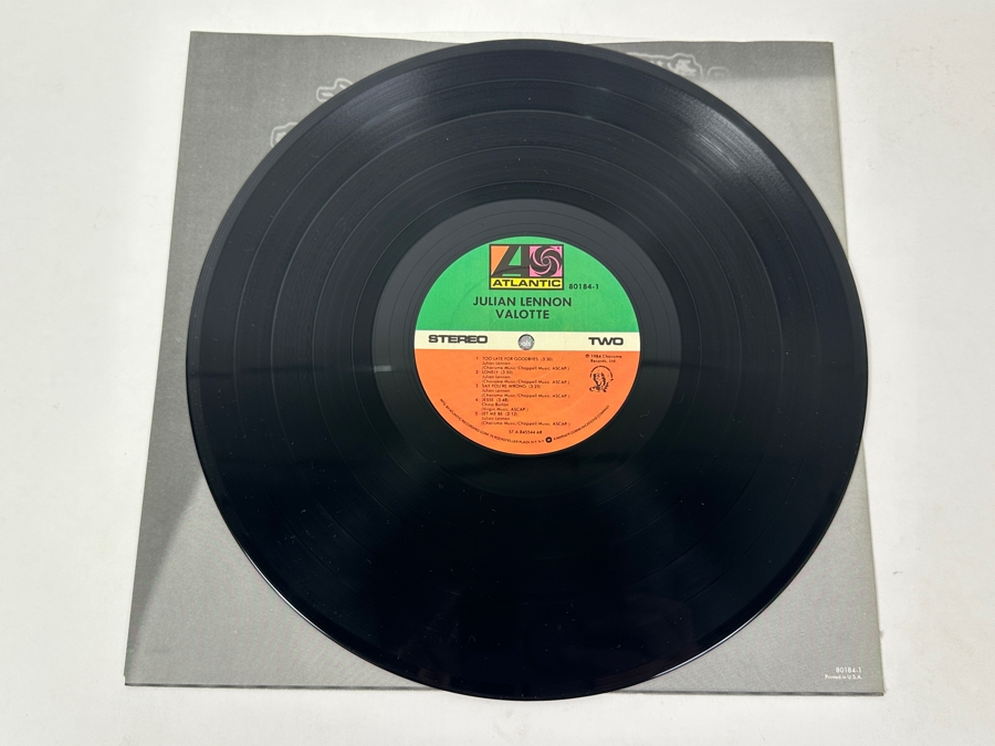 Julian Lennon - Valotte Atlantic Records 80184-1 1984 Vinyl Record [Photo 4]