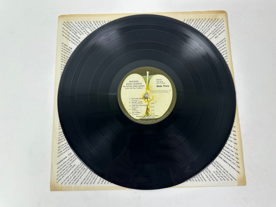 John Lennon - Imagine Apple Records SW-3379 1971 Vinyl Record [Photo 5]