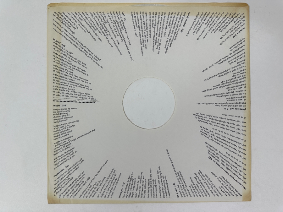 John Lennon - Imagine Apple Records SW-3379 1971 Vinyl Record [Photo 6]