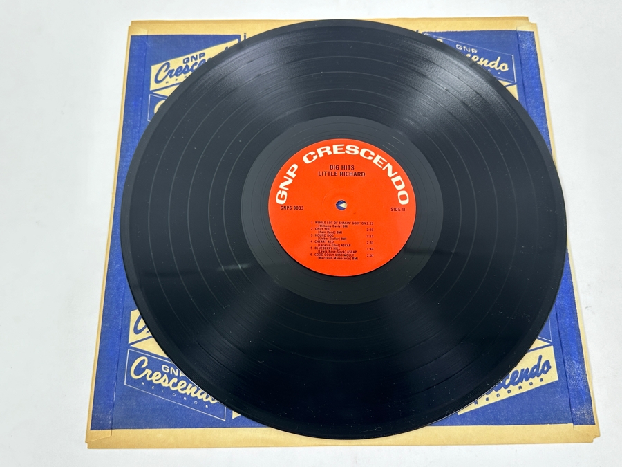 Little Richard - Big Hits! Is A Classic Collection Of Rock 'N' Roll Tracks. Released By GNP Crescendo, Catalog Number GNPS 9033 1967 Vinyl Record [Photo 4]