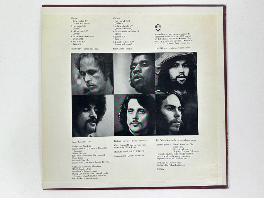 Little Feat - Dixie Chicken Warner Bros. Records BS 2686, 1973 Vinyl Record [Photo 2]