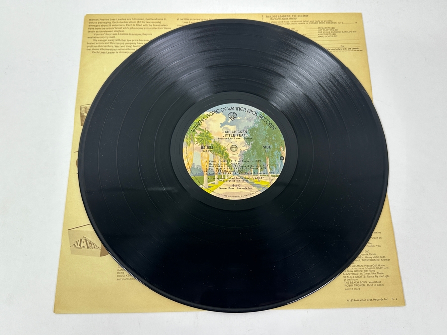 Little Feat - Dixie Chicken Warner Bros. Records BS 2686, 1973 Vinyl Record [Photo 4]
