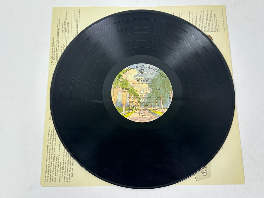 Little Feat - Sailin' Shoes, Warner Bros. Records BS 2600, 1972 Vinyl Record [Photo 4]