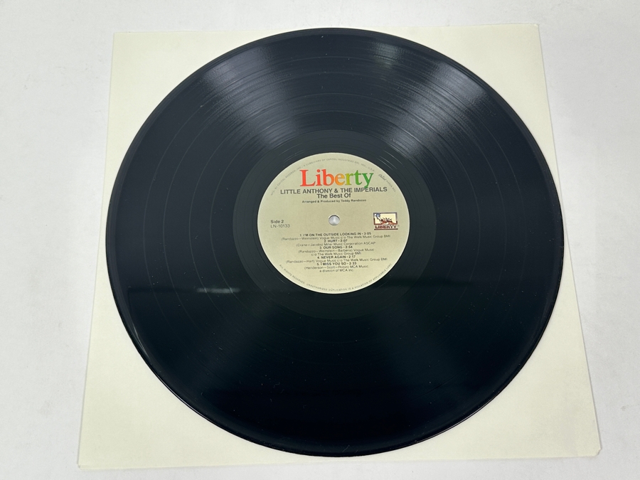 Little Anthony And The Imperials - The Best Of Little Anthony And The Imperials, Liberty Records, LN-10133, 1981Vinyl Record [Photo 4]