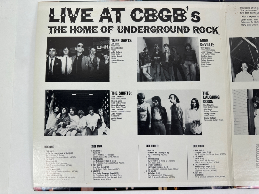Various Artists - Live At CBGB'S Atlantic SD 2-508 1976 Vinyl Record [Photo 3]