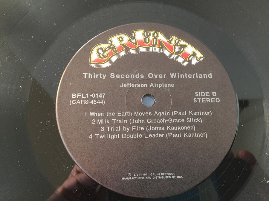 Jefferson Airplane ‎- Thirty Seconds Over Winterland - Grunt Records ‎- BFL 1 0147 - PROMO [Photo 7]