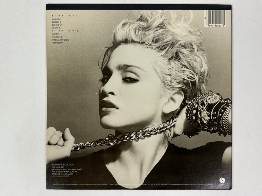 Madonna - Madonna Sire Records, 1-23867, 1983 Vinyl Record [Photo 2]
