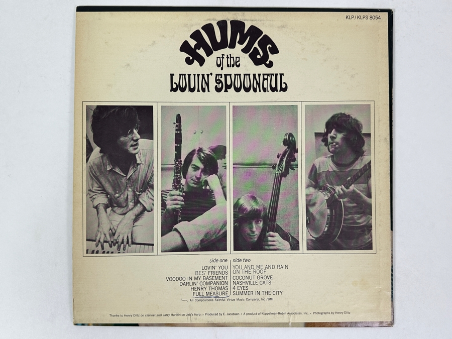 The Lovin' Spoonful - Hums Of The Lovin' Spoonful, Kama Sutra Records KLP-8054 1966 Vinyl Record [Photo 2]