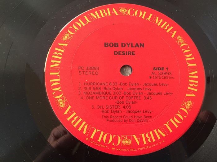 Bob Dylan ‎- Desire - Columbia ‎- PC 33893 - PROMO [Photo 7]