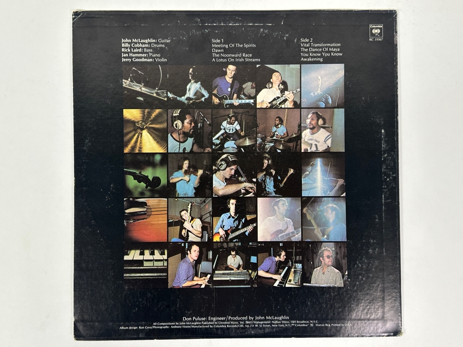 The Mahavishnu Orchestra With John McLaughlin - The Inner Mounting Flame Classic Jazz-Rock Fusion Album Columbia KC 31067 1971 Vinyl Record [Photo 2]