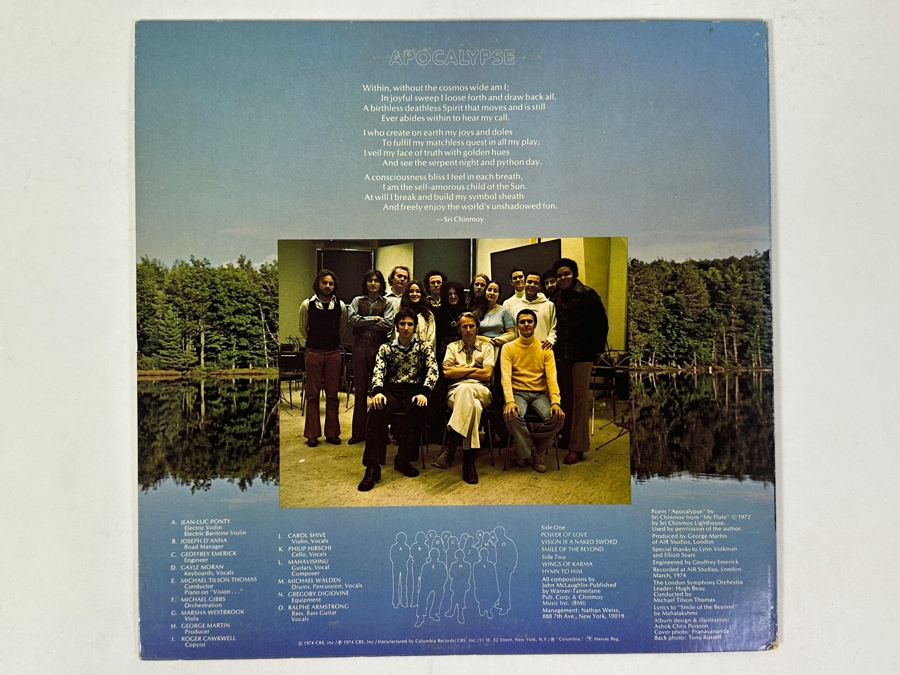 Mahavishnu Orchestra - Apocalypse Columbia KC 32957 1974 [Photo 2]