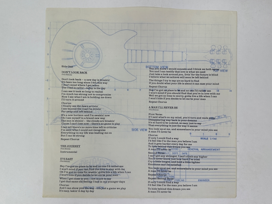 Boston - Boston Legendary Self-Titled Classic Rock Masterpiece Features Iconic Spaceship Art. Epic Records FE 35050 1978 Vinyl Record [Photo 6]