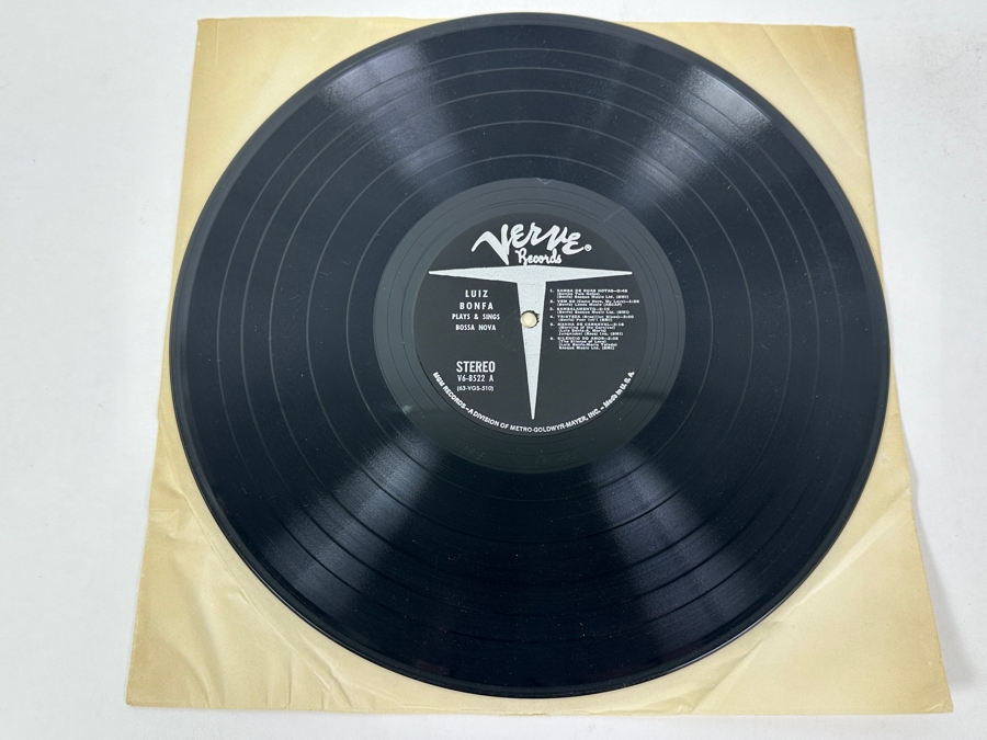 Luiz Bonfa - Bossa Nova (Composer Of Black Orpheus Plays And Sings With Lalo Schifrin & Oscar Castro Neves), Verve V-8522 1962 Vinyl Record Promotion Copy [Photo 6]