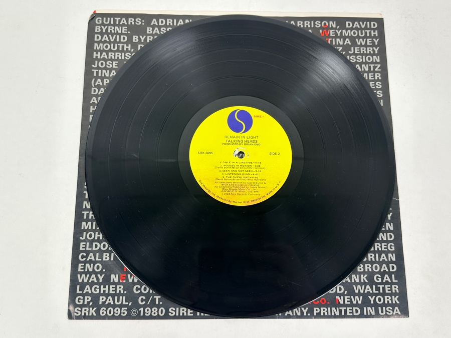 Talking Heads - Remain In Light Sire Records SRK 6095 1980 Vinyl Record [Photo 6]