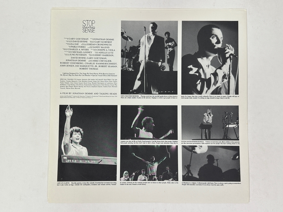 Talking Heads - Stop Making Sense, Sire Records, 1-25186, 1984, An Iconic Live Performance Captured On Vinyl Record [Photo 5]