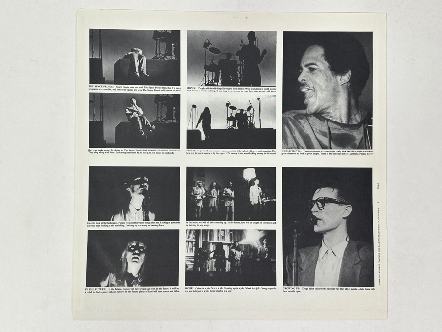 Talking Heads - Stop Making Sense, Sire Records, 1-25186, 1984, An Iconic Live Performance Captured On Vinyl Record [Photo 6]