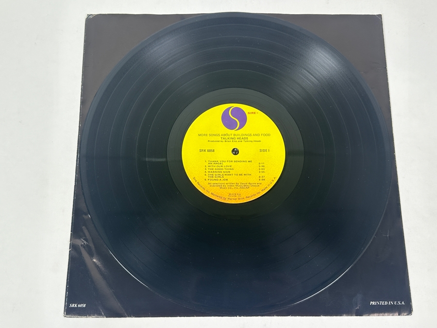 Talking Heads - More Songs About Buildings And Food Sire SRK 6058 1978 Vinyl Record [Photo 3]