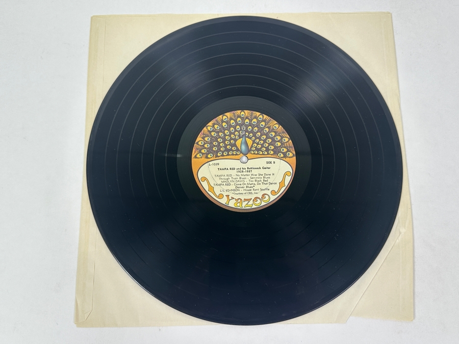 Tampa Red - Bottleneck Guitar 1928-1937, Yazoo L-1039, 1973 Vinyl Record [Photo 4]