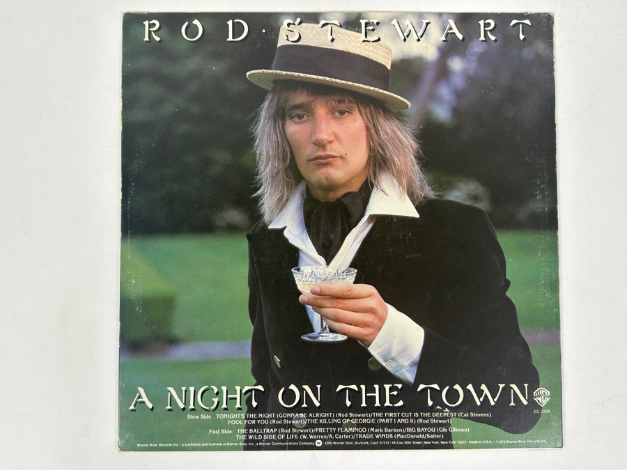 (3) Rod Stewart Vinyl Records: A Night On The Town, Foot Loose & Fancy Free And Blondes Have More Fun Warner Bros. Records [Photo 5]