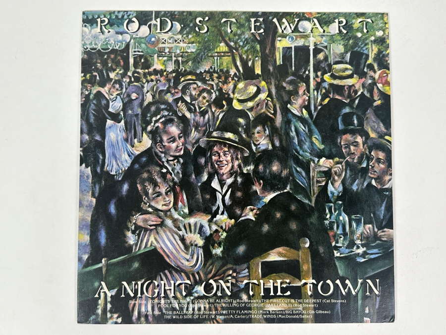 (3) Rod Stewart Vinyl Records: A Night On The Town, Foot Loose & Fancy Free And Blondes Have More Fun Warner Bros. Records [Photo 4]