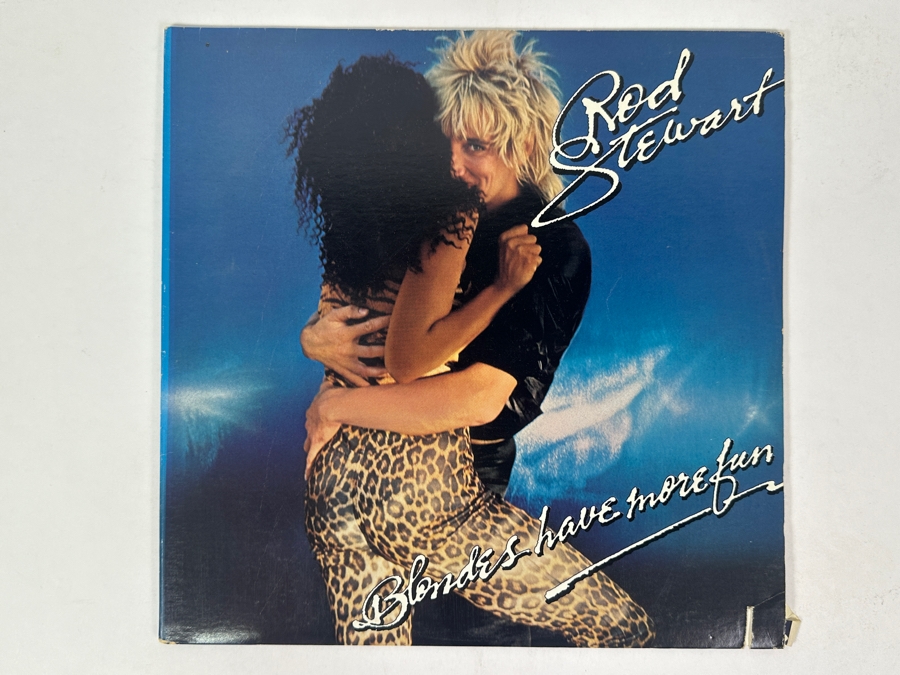 (3) Rod Stewart Vinyl Records: A Night On The Town, Foot Loose & Fancy Free And Blondes Have More Fun Warner Bros. Records [Photo 6]
