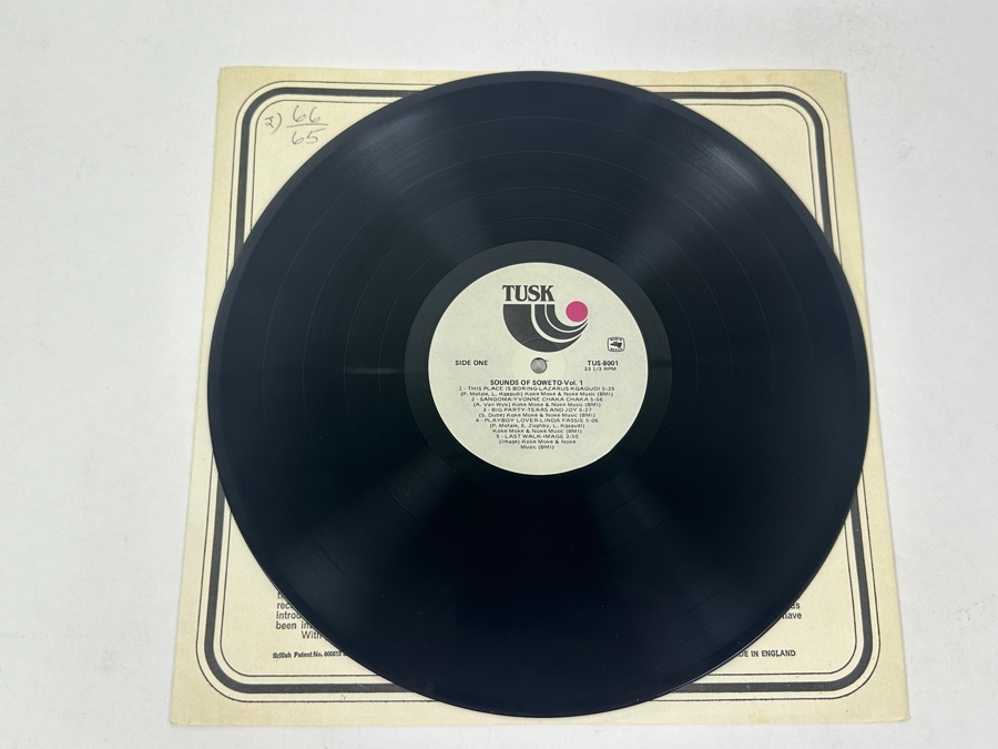 Various Artists - Sounds Of Soweto - Volume 1 Tusk Records TUSK-8001 1988 Vinyl Record [Photo 3]