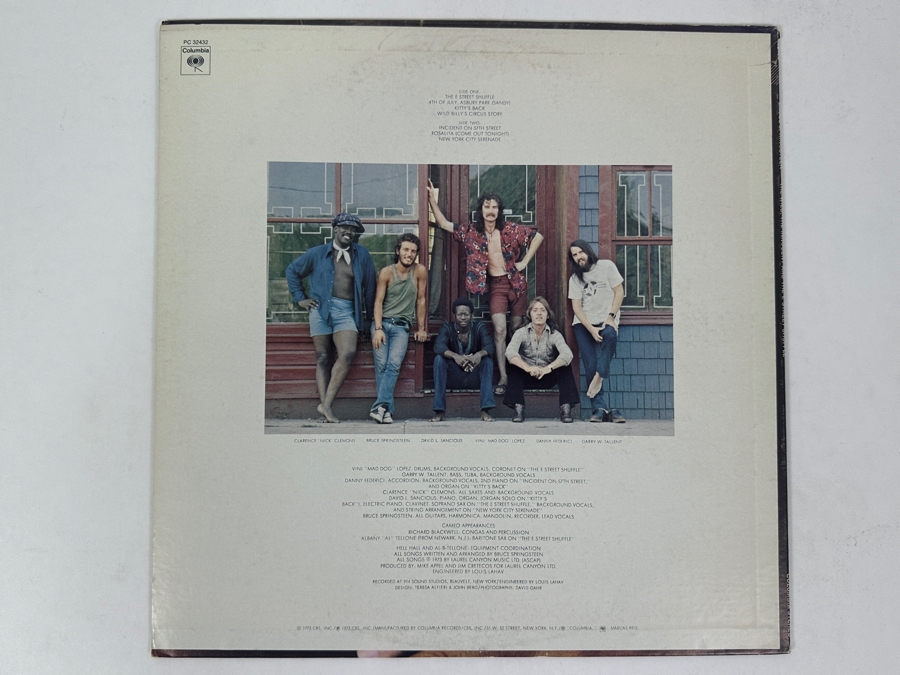 Bruce Springsteen - The Wild, The Innocent & The E Street Shuffle, Columbia PC 32432 1976 Vinyl Record [Photo 2]