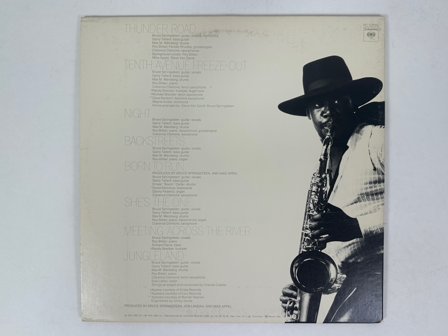 Bruce Springsteen - Born To Run, Columbia PC 33795, 1975 Vinyl Record [Photo 3]