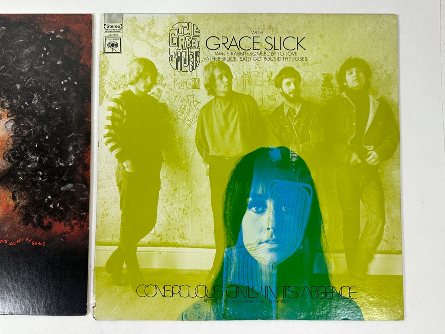 Grace Slick - Manhole Grunt BFL1-0736 1974 Vinyl Record. The Great Society With Grace Slick - Conspicuous Only In Its Absence Columbia CS 9534 1968 Vinyl Record [Photo 2]