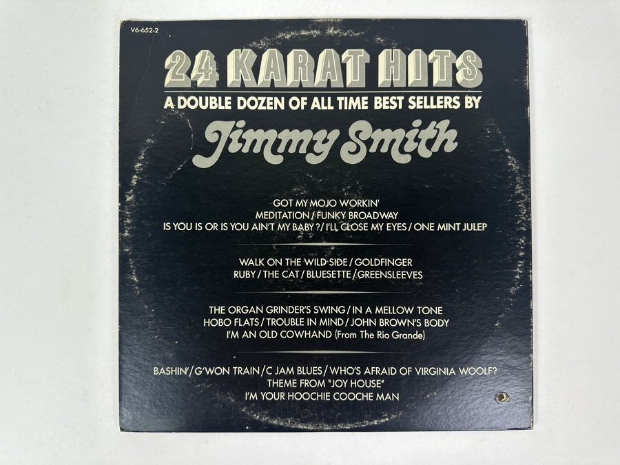 Jimmy Smith - 24 Karat Hits, A Double Dozen Of All Time Best Sellers, Verve V6-652-2, 1966, Stereo, Limited Edition 2 Record Set Vinyl Record [Photo 5]