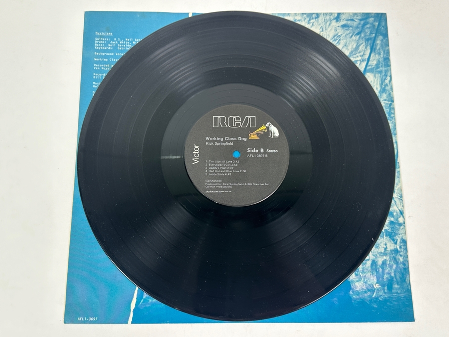 Rick Springfield - Working Class Dog, RCA Records AFL1-3697 1981 Vinyl Record [Photo 4]