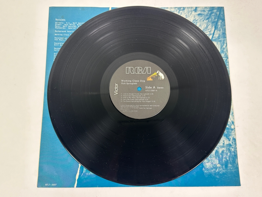 Rick Springfield - Working Class Dog, RCA Records AFL1-3697 1981 Vinyl Record [Photo 3]