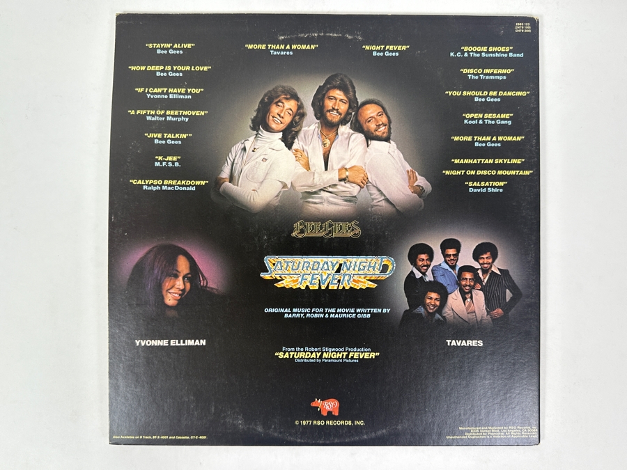 The Original Movie Sound Track Featuring John Travolta And The Bee Gees - Saturday Night Fever. RSO Records, RS-2-4001 1977 Vinyl Record [Photo 4]