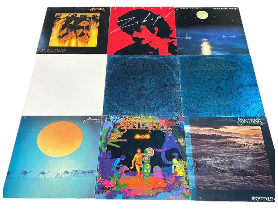 (9) Santana Vinyl Records