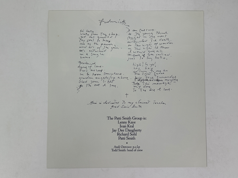 Patti Smith Group - Wave Arista AB 4221 1979 Vinyl Record [Photo 6]