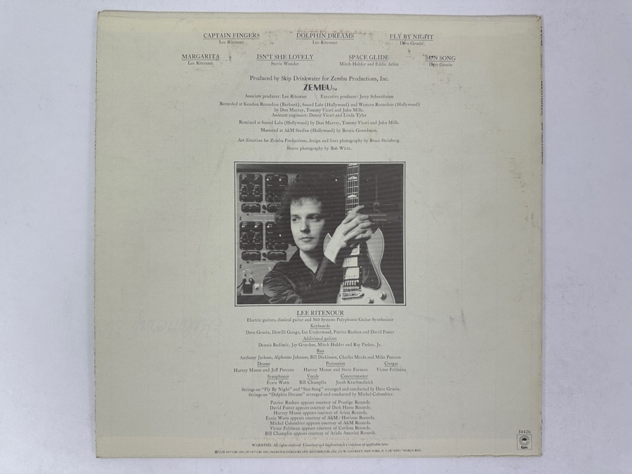 Lee Ritenour - Captain Fingers Epic PE 34426 1977 Vinyl Record [Photo 2]