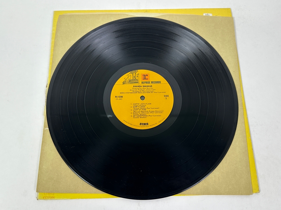 Ananda Shankar - Ananda Shankar, Featuring Sitar And Electronic Music, Reprise Records RS 6398 1970 Vinyl Record [Photo 3]