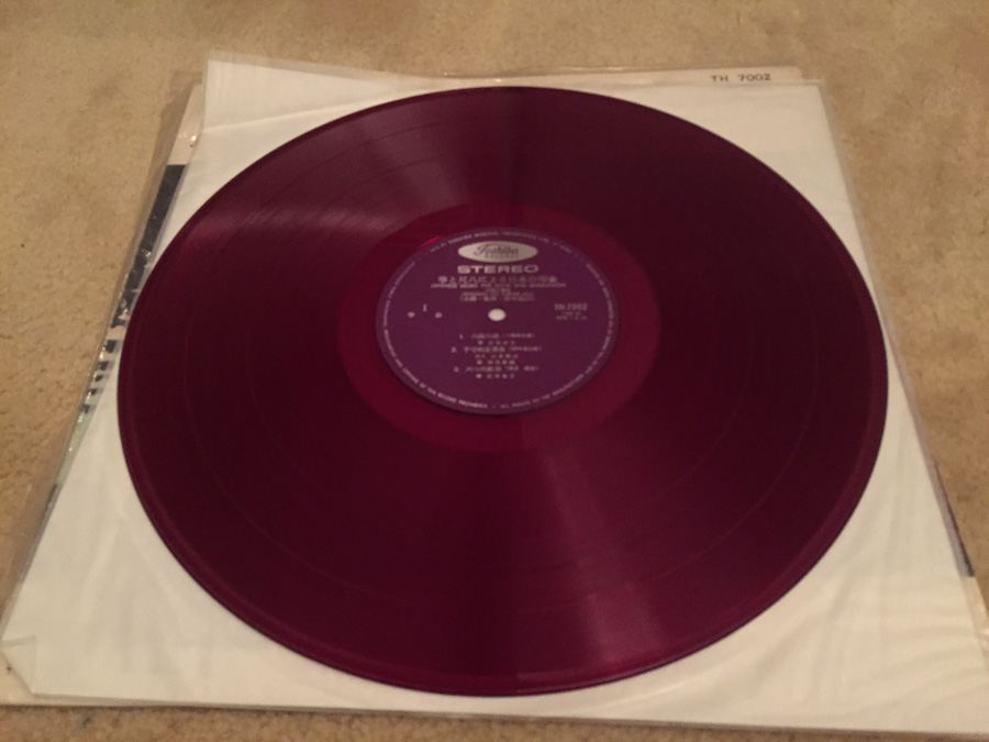 Japanese Music For Koto And Shakuhachi - Toshiba Records ‎- TH 7002 - Red Transparent - JAPAN [Photo 3]