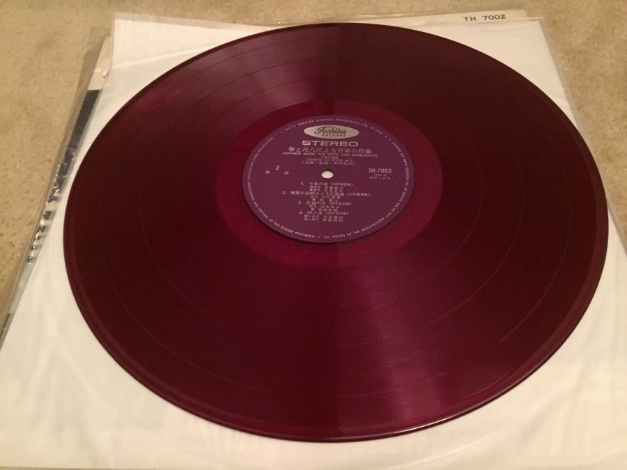 Japanese Music For Koto And Shakuhachi - Toshiba Records ‎- TH 7002 - Red Transparent - JAPAN [Photo 5]