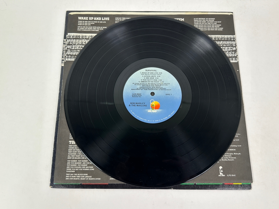 Bob Marley & The Wailers-Survival Island Records ILPS 9542 1979 Vinyl Record [Photo 4]
