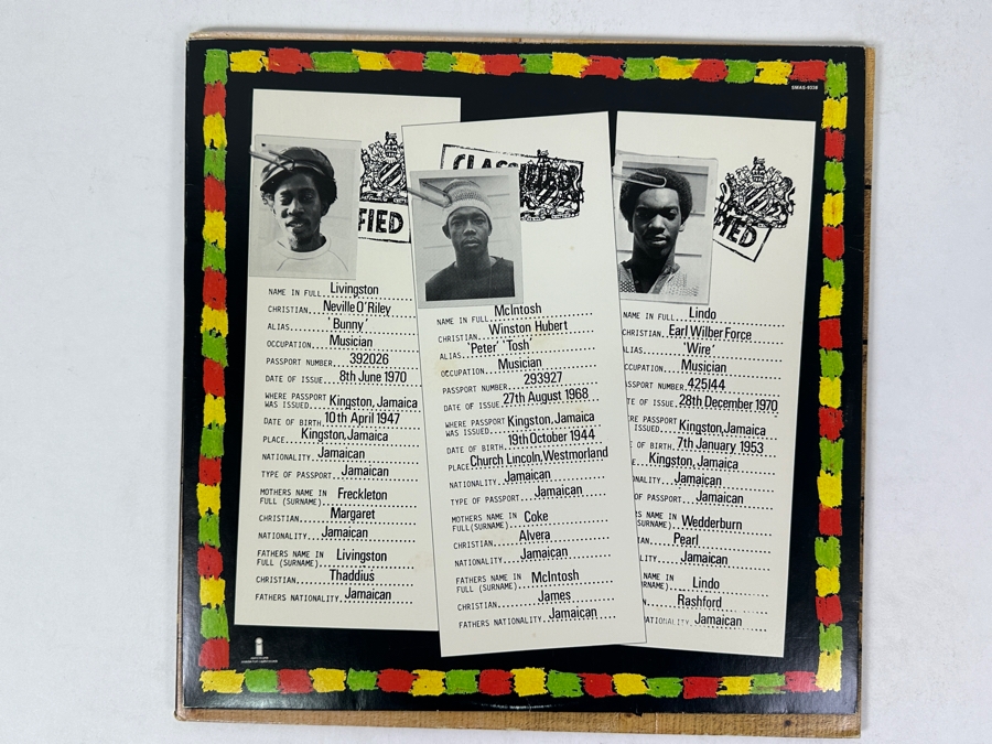 The Wailers - Burnin', Capitol, SMAS-9105, 1973. Vinyl Record [Photo 5]