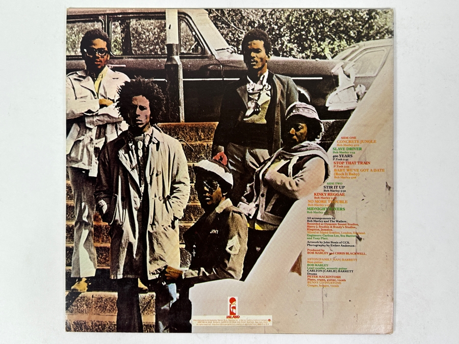 Bob Marley And The Wailers - Catch A Fire, Iconic Album Cover Features Bob Marley Smoking, Island Records ILPS 9241 1973 Vinyl Record [Photo 2]