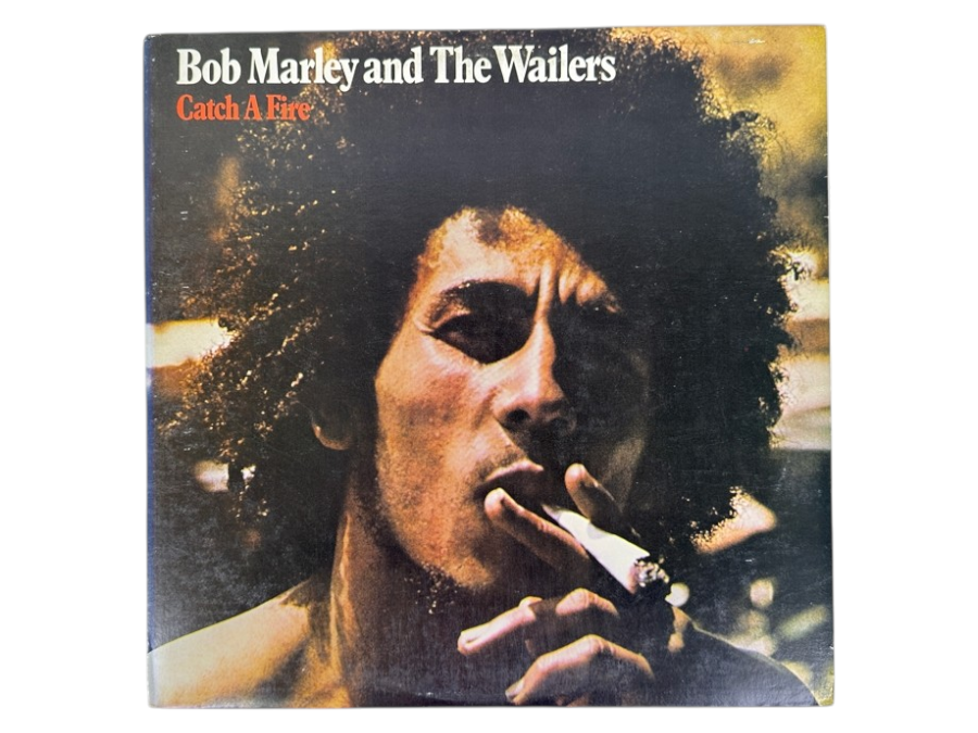 Bob Marley And The Wailers - Catch A Fire, Iconic Album Cover Features Bob Marley Smoking, Island Records ILPS 9241 1973 Vinyl Record