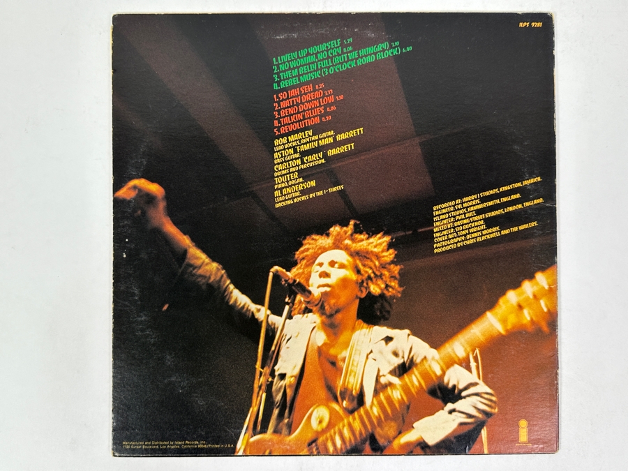 Bob Marley & The Wailers - Natty Dread Island Records ILPS 9281 1974 Reggae Vinyl Record [Photo 3]