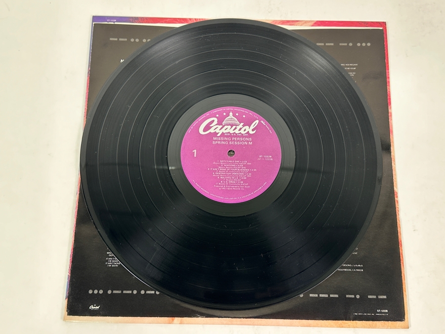 Missing Persons - Spring Session M, Capitol Records ST-12228 1982 Vinyl Record [Photo 3]