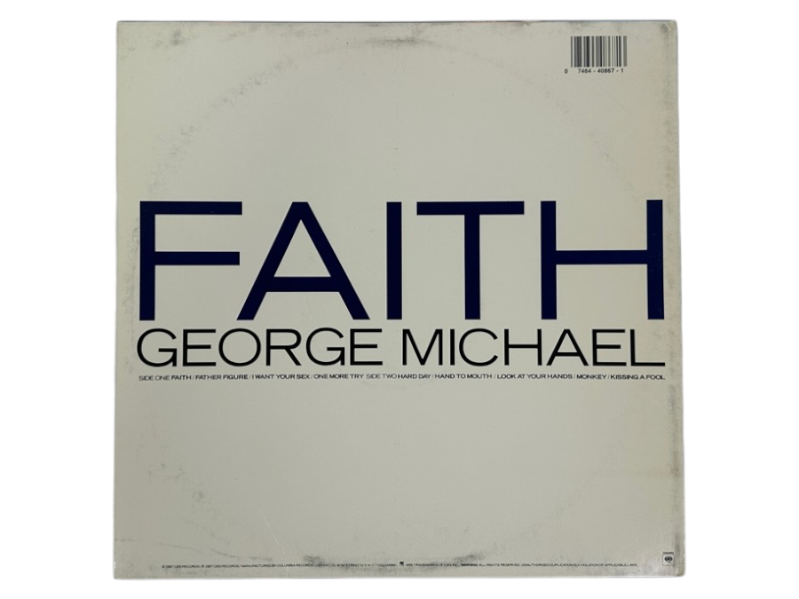 George Michael - Faith, Columbia, C 40867 1987 Iconic Pop Album Vinyl Record